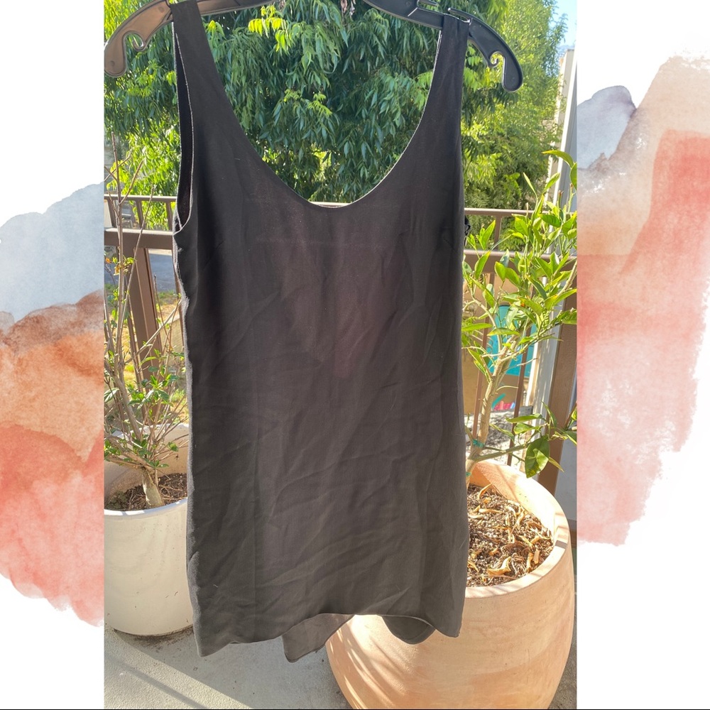 100% silk, black tank or dress